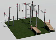  Спортивный уличный комплекс Оптима 2 3