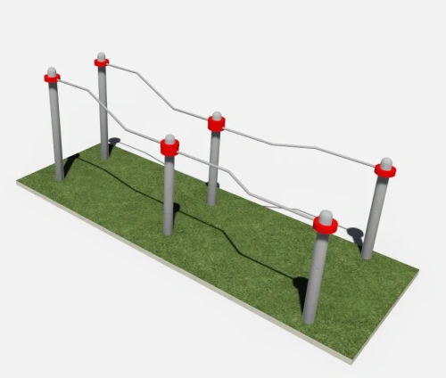 Комплекс Воркаут для инвалидов-колясочников 3,8м×1,2м×1,4м