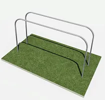 Уличные брусья низкие 1,8м×1,6м×0,2м 