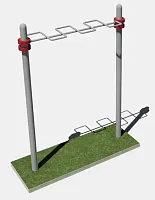 Уличный тренажер рукоход змеевик для workout